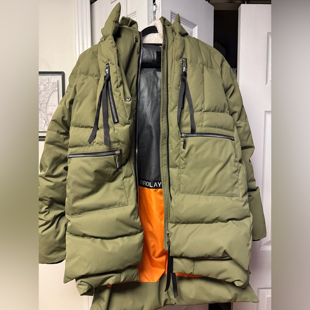 Orolay Women's Olive Puffer Jacket